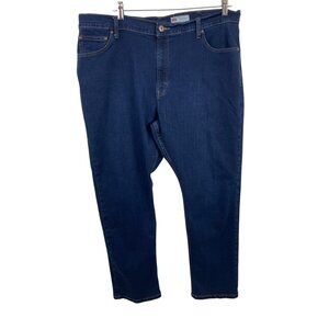 Wrangler Athletic Fit Dark Blue Denim Jeans Mens Size 40x30